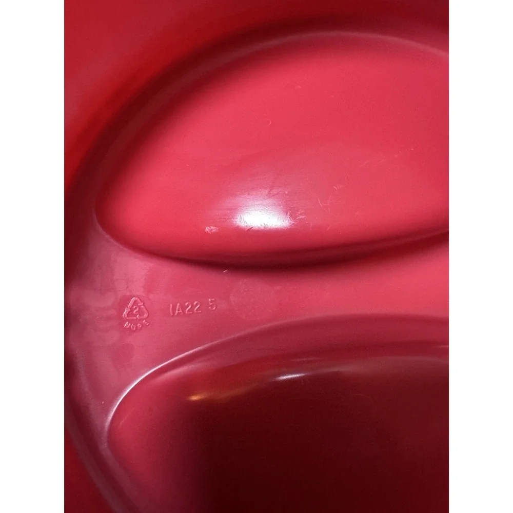 Rubbermaid 1 Gallon (3.8 Liter) Clear Pitcher W/ Red Lid 1A21 Made In USA Vtg